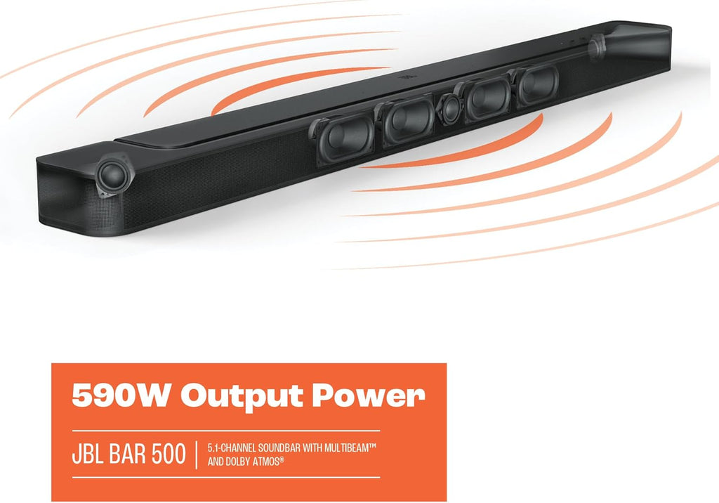 5.1-Channel Black Soundbar with Dolby Atmos E94218