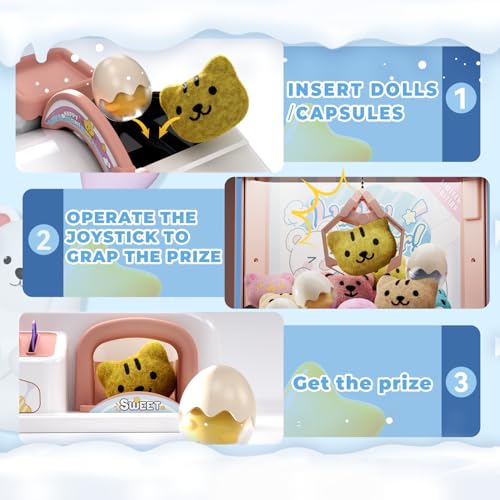 Claw Machine for Kids Mini Vending Machine Candy Grabber Dispenser Toy O56149