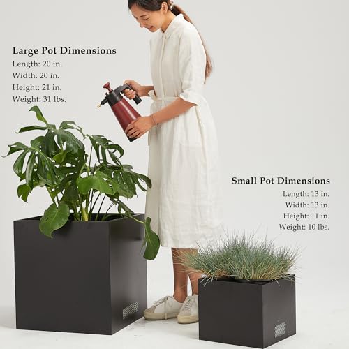 Bronze Square Steel Planter Box F467