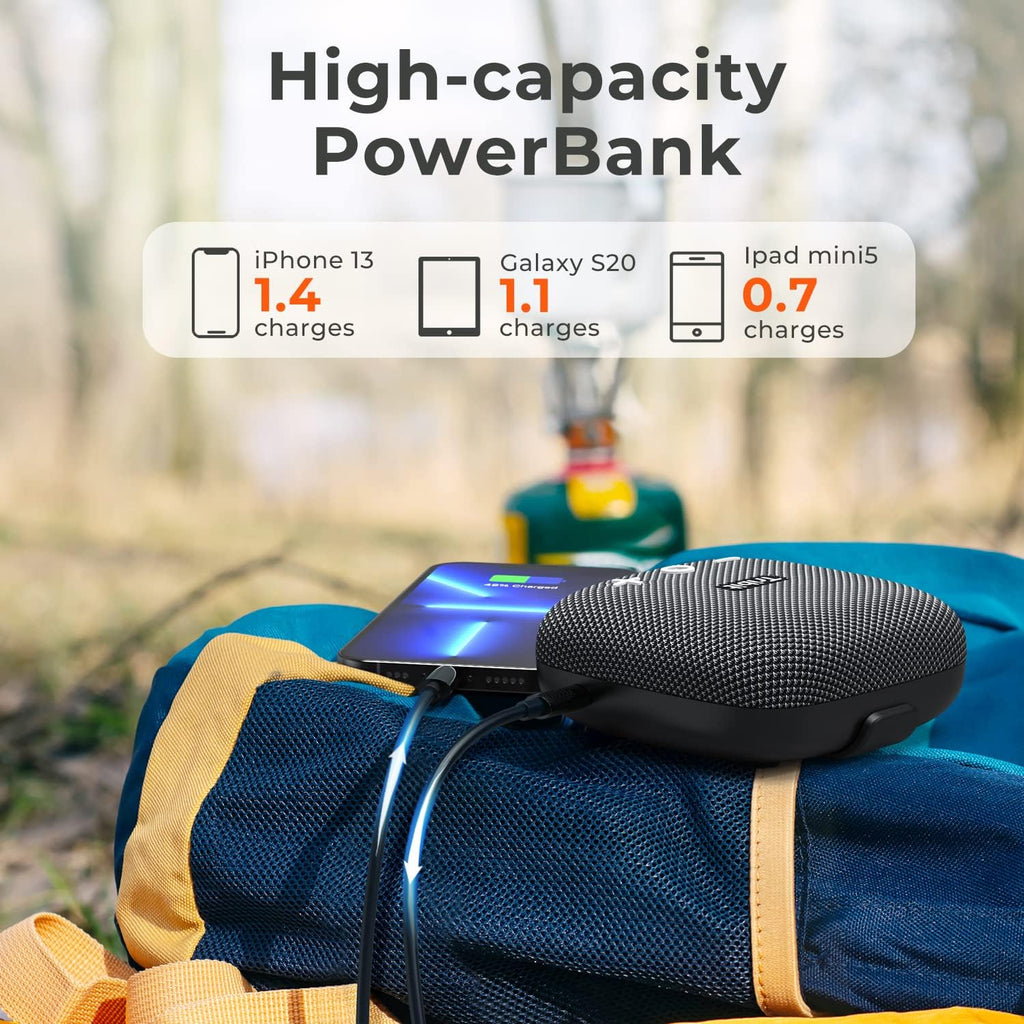 Portable Speaker with 90dB Sound, IP67 Waterproof, 12H Playtime, 120ft Bluetooth Range E571337