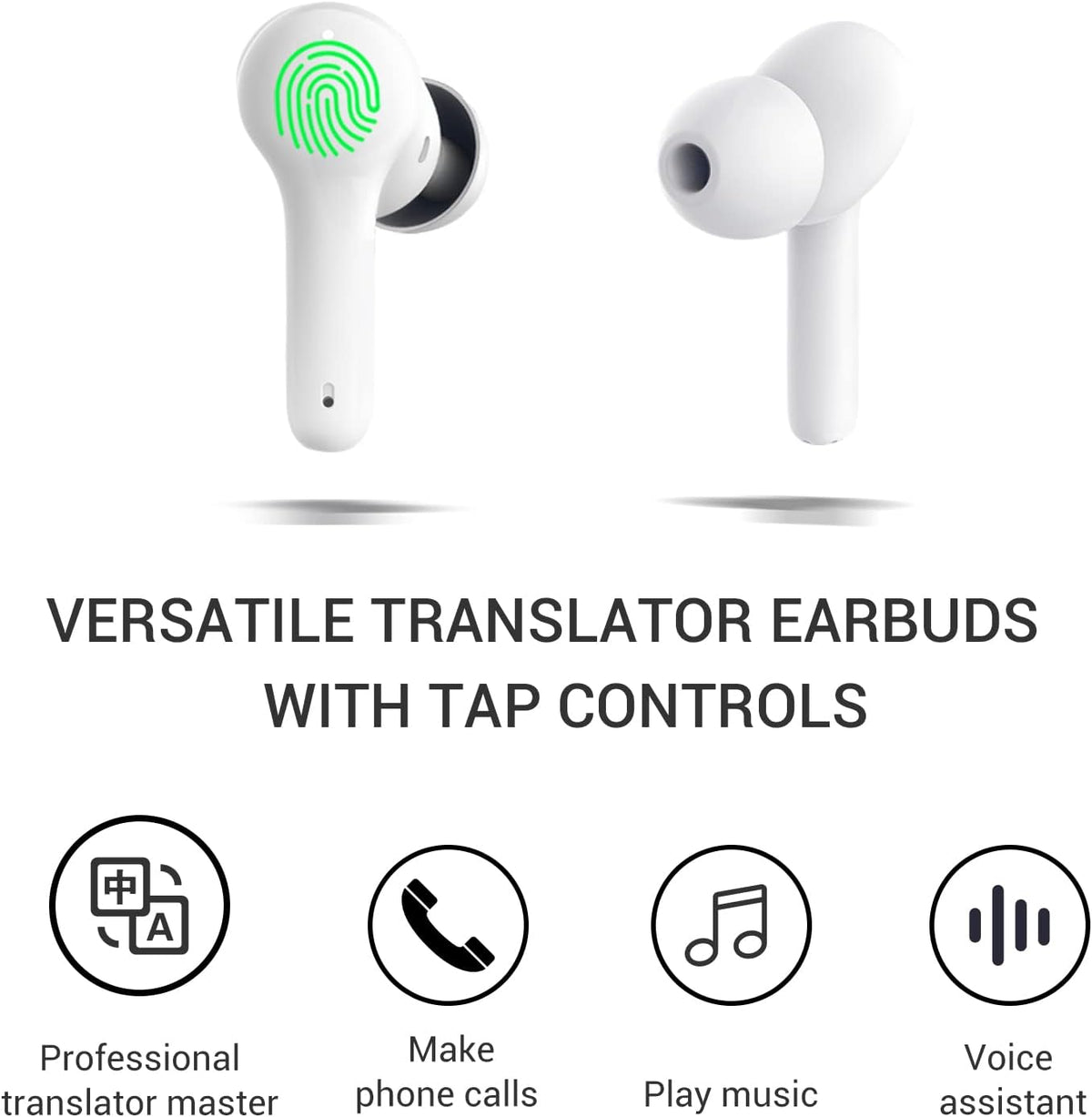 Language Translator Earbuds 71 Languages 0.5s Real Time Translation V223