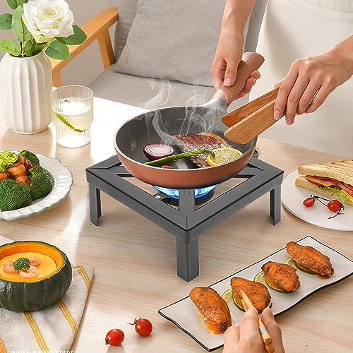 Portable Double Propane Gas Burner Cast Iron Stove with 1.5m Propane Regulator Hose L621039