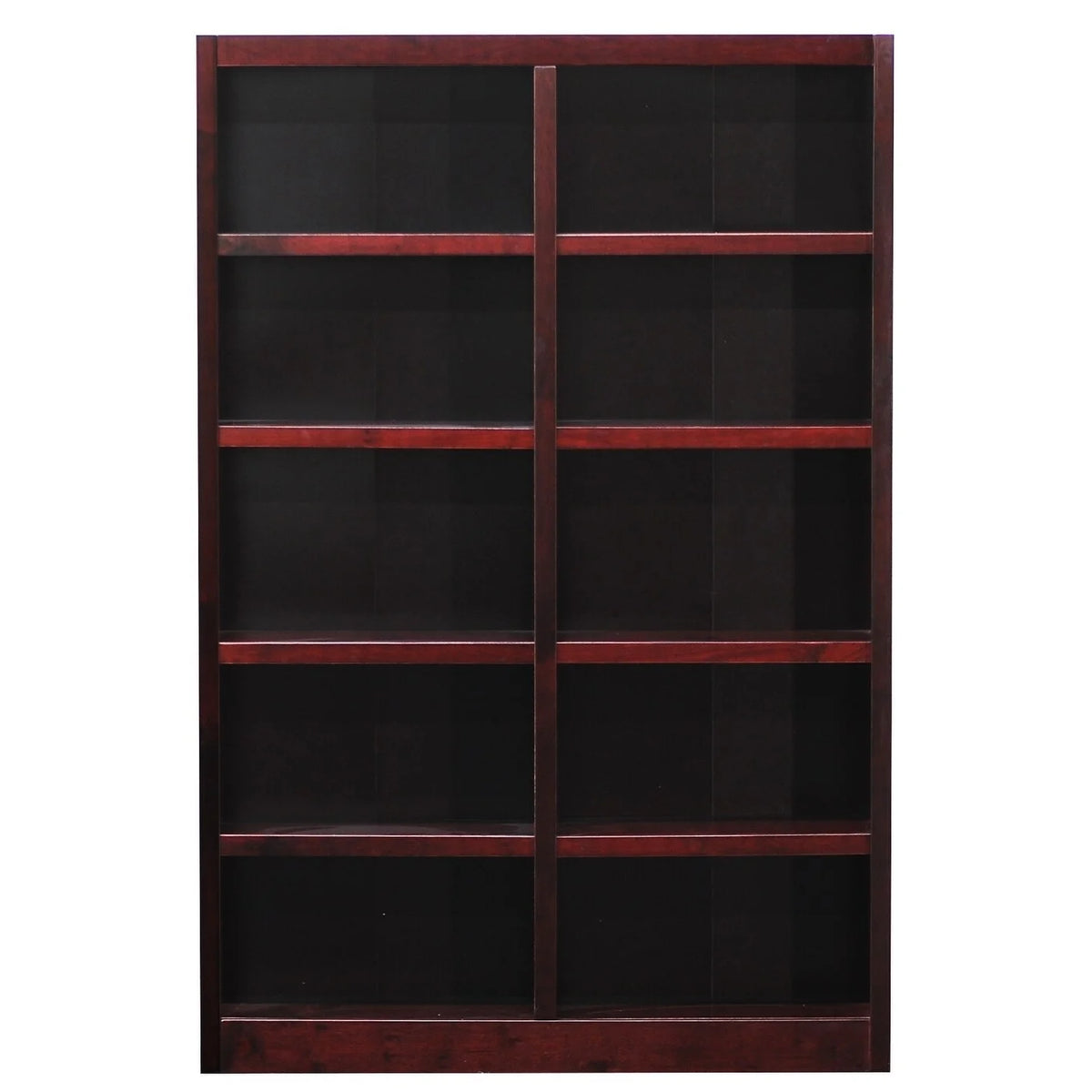 10 Shelf Espresso Wood Bookcase O4760