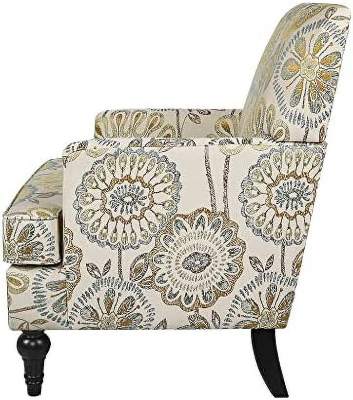 Modern Accent Chair with Wood Legs and Thick Cushion I586922
