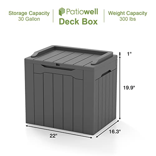 70 Gallon Water-Resistant Plastic Storage Bench R4302