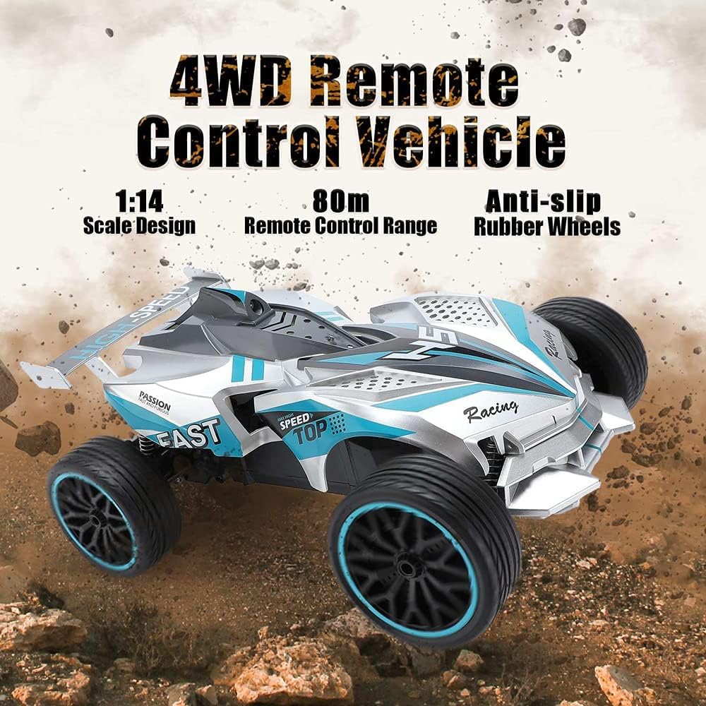 Remote Control Car with Colorful Led Lights and Rechargeable Battery R6453