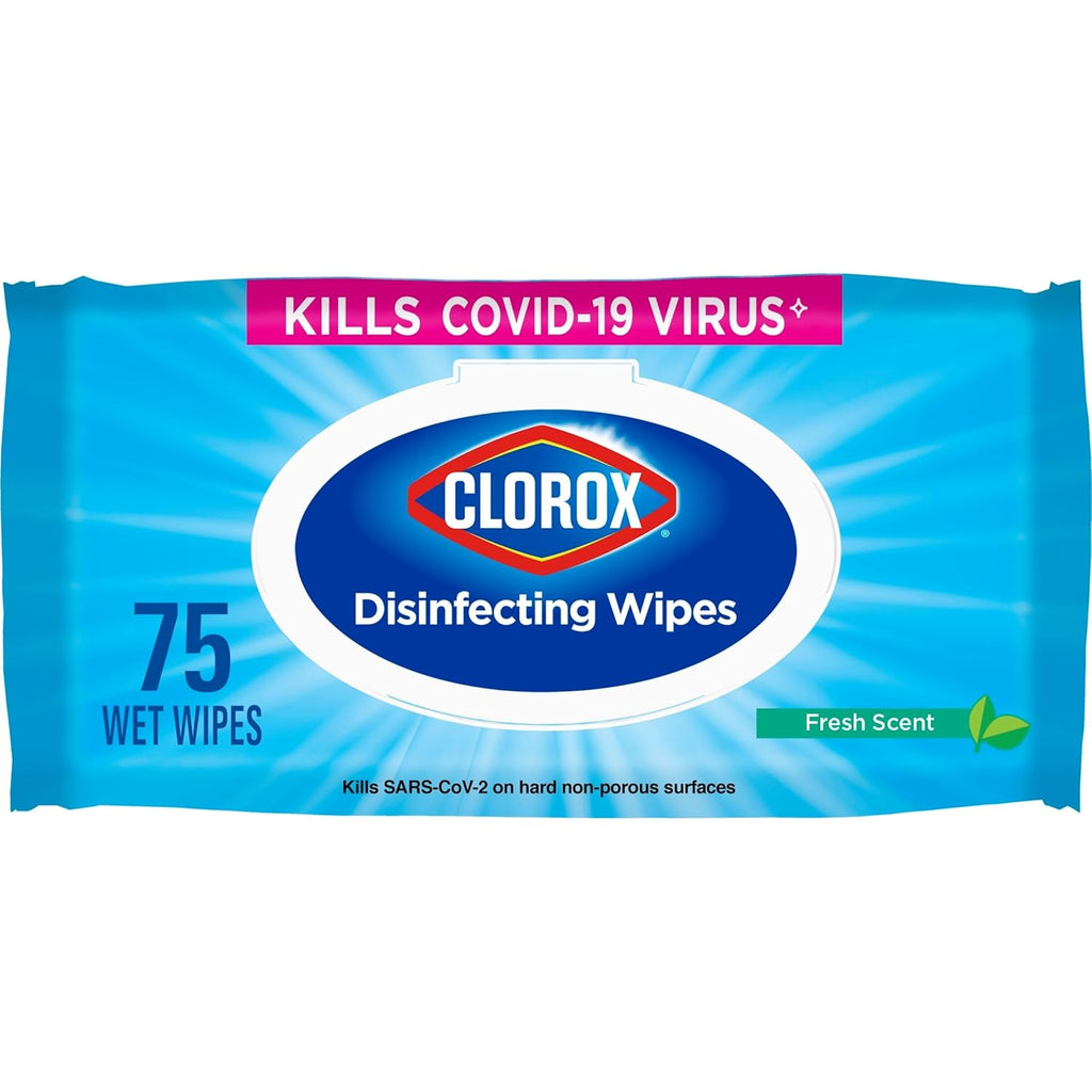 Disinfecting Wipes, Bleach Free Cleaning Wipes, Fresh Scent, 75 Count U28616