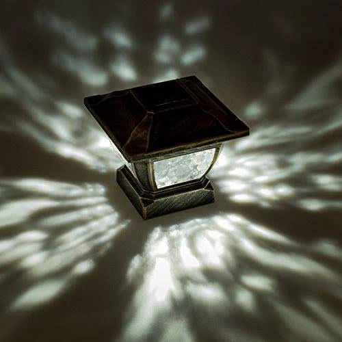 Solar Cast Aluminum LED Post Cap Light 8 Pack X929