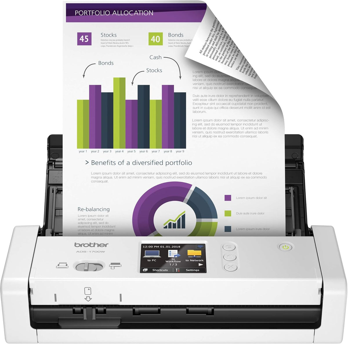 Wireless Document Scanner N741