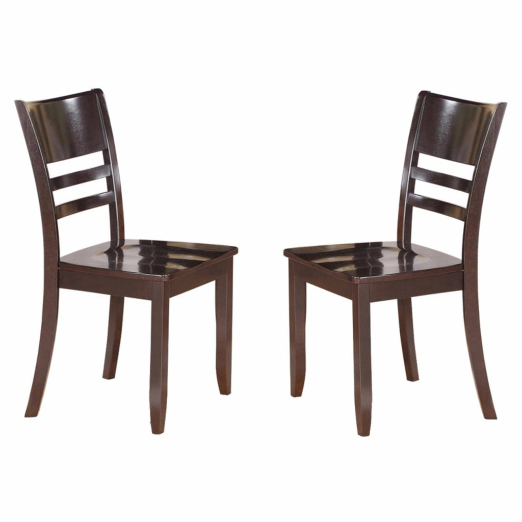 Cappuccino Dining Chair Set of 2 D57701
