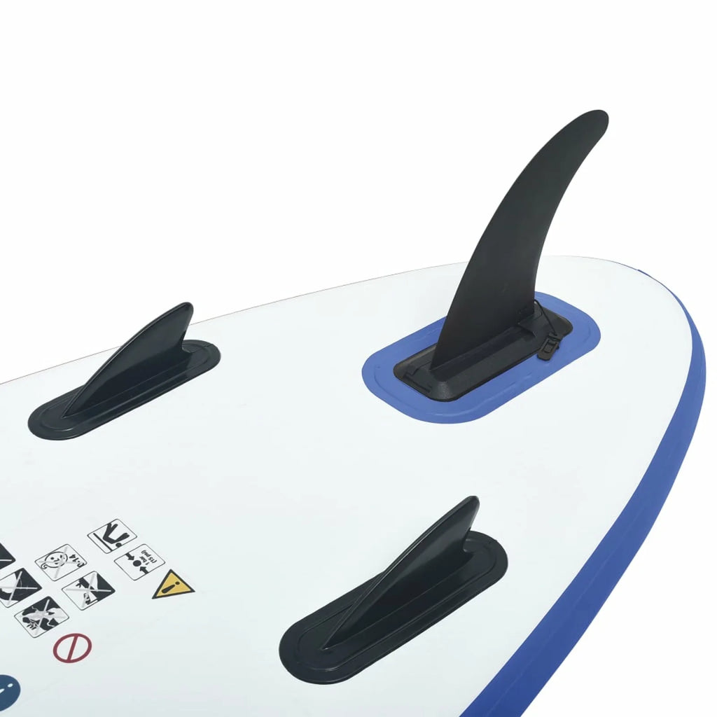 Inflatable Paddle Board Set with Oar, Fin, Hand Pump, Repair Kit and Carrying Bag H66639