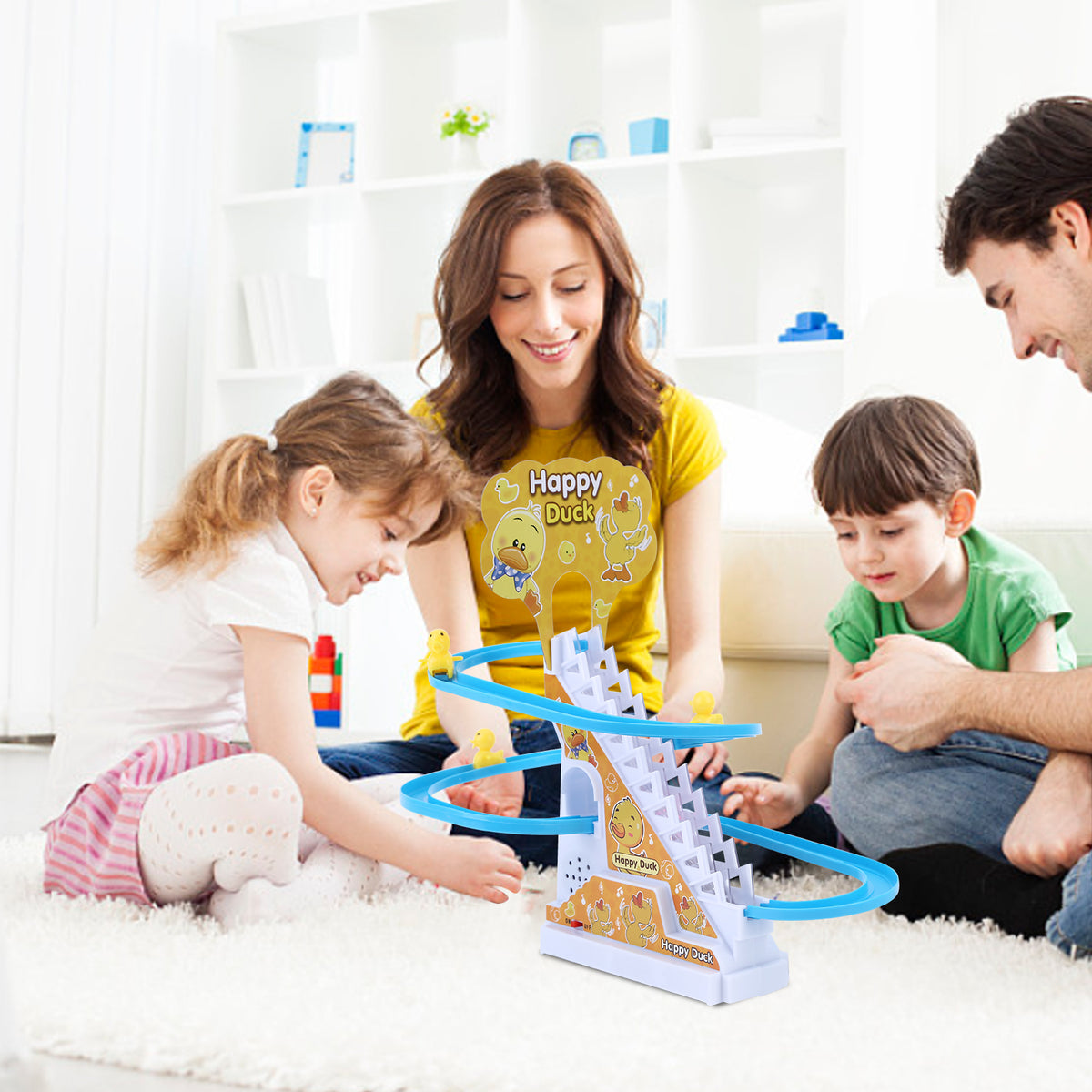 Duck Roller Coaster Toys 4 Pieces Educational Toys with Race Track N591148
