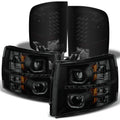 Black Smoked LED Projector Headlights and Tail Light G408860