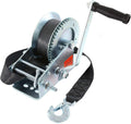 Heavy Duty Hand Winch with 26FT Strap and Hook, Pack of 2 Y5999