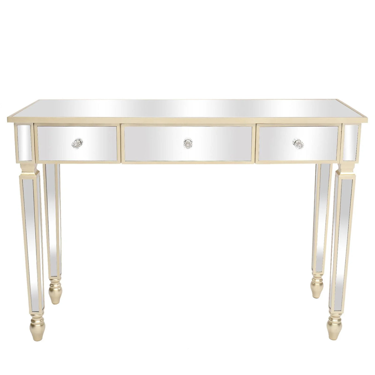 Mirrored Console Table with 3 Drawers V73804