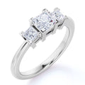 10K White Gold Princess Cut Diamond Engagement Ring L175182