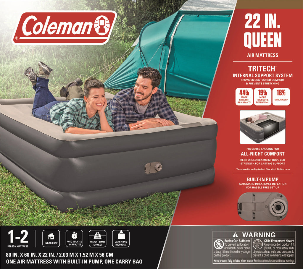 Queen Air Mattress with Built-in Pump X150