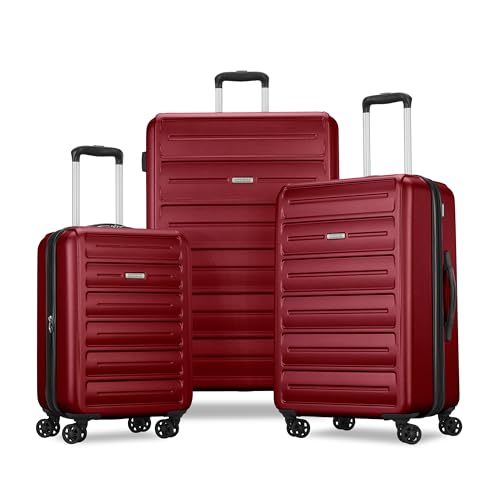 Black 3 Piece Hardshell Spinner Luggage Set H3431