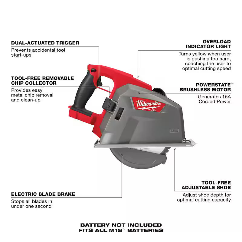 8 in. Cordless Metal Cutting Circular Saw A139