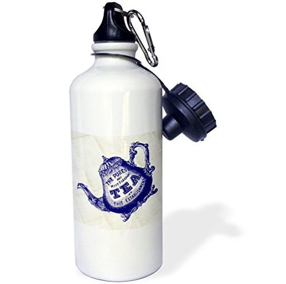 21 oz White Sports Water Bottle Z2188
