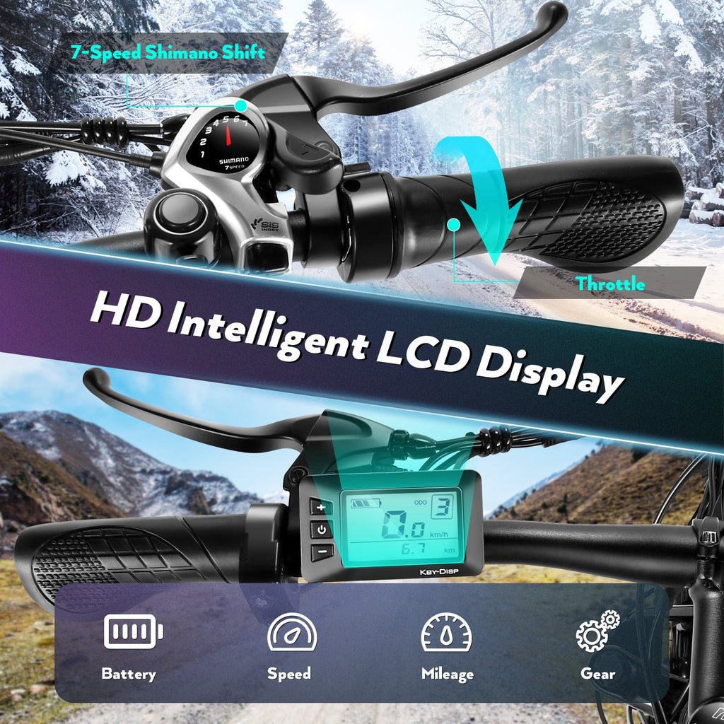 Electric Mountain Bicycle with 500W Motor and 48V Battery J3357