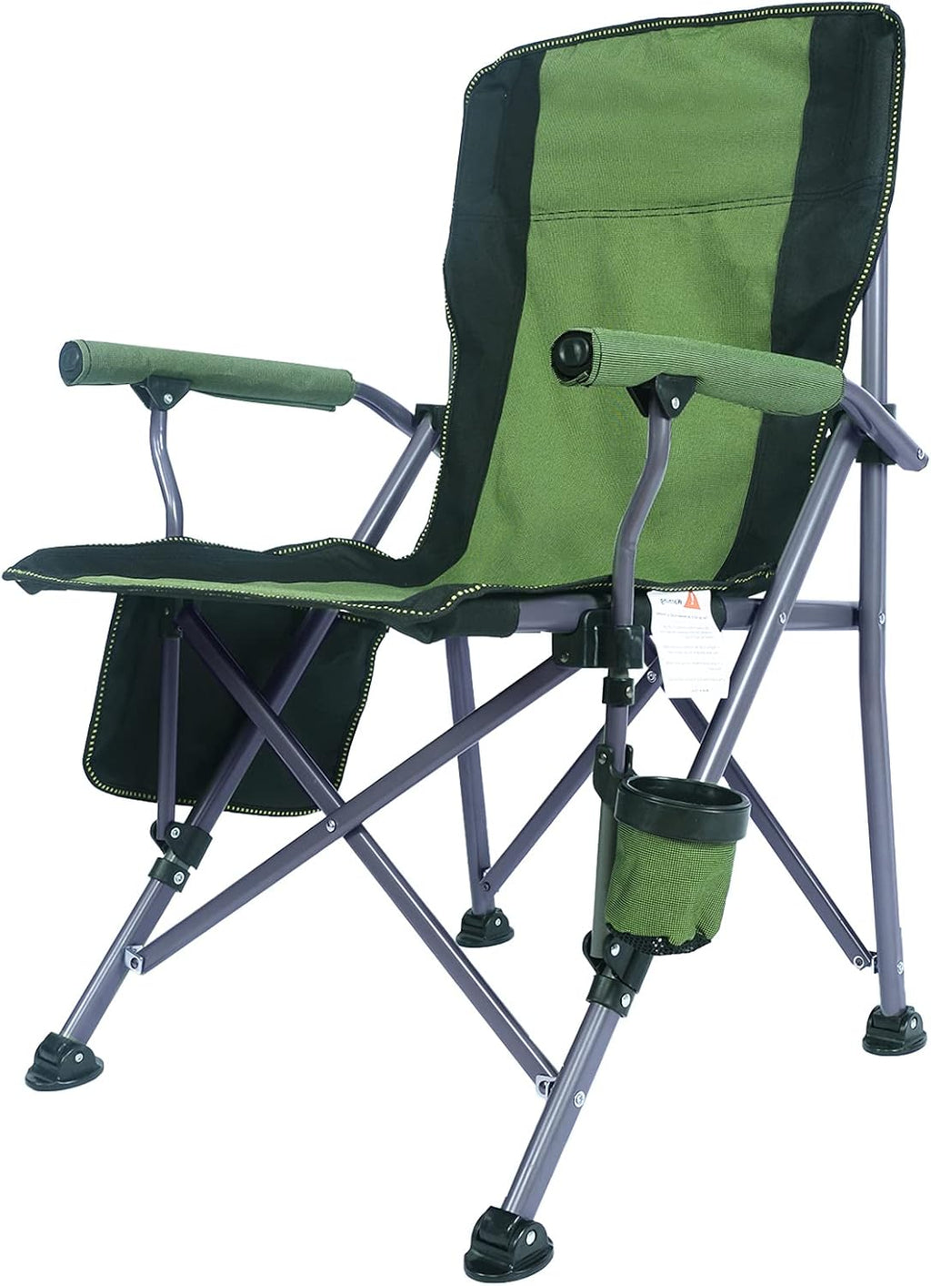 Navy Blue Padded Folding Camping Chair with Cup Holder and Carrying Bag S995
