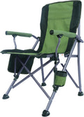 Navy Blue Padded Folding Camping Chair with Cup Holder and Carrying Bag S995