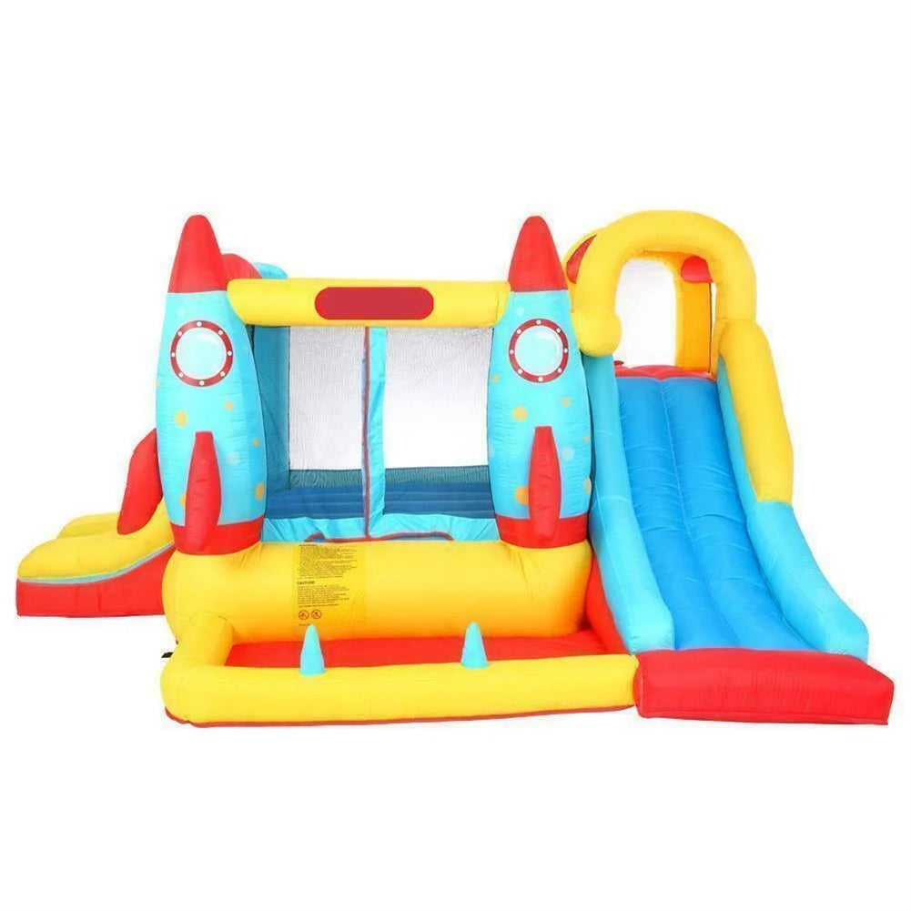 Rocket Bounce House Inflatable Castle Slide with Blower G297049