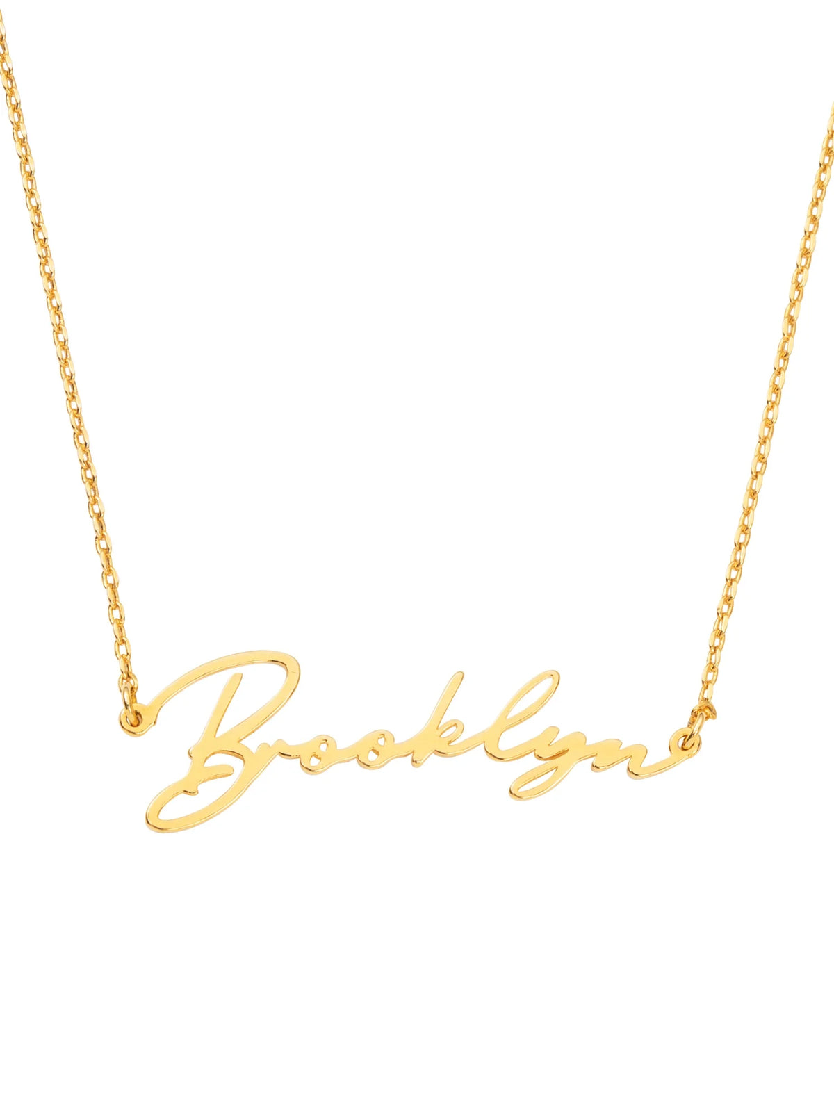 Sterling Silver Handwritten Script Name Necklace P2662