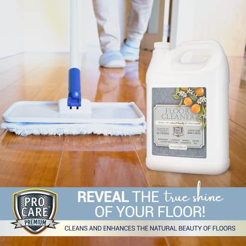 Tile, Stone, Laminate, Vinyl & Natural Wood Floor Cleaner with Citrus Aroma - 1 Gal H37214