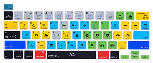 English Silicone Hotkey Keyboard Cover for MacBook Pro 16 inch T7145