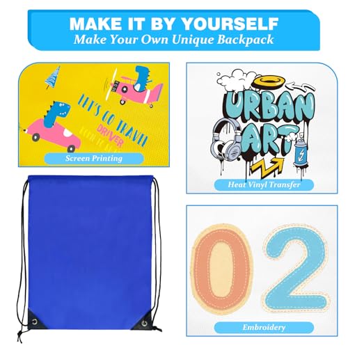 12 Color Drawstring Backpack Bulk N470