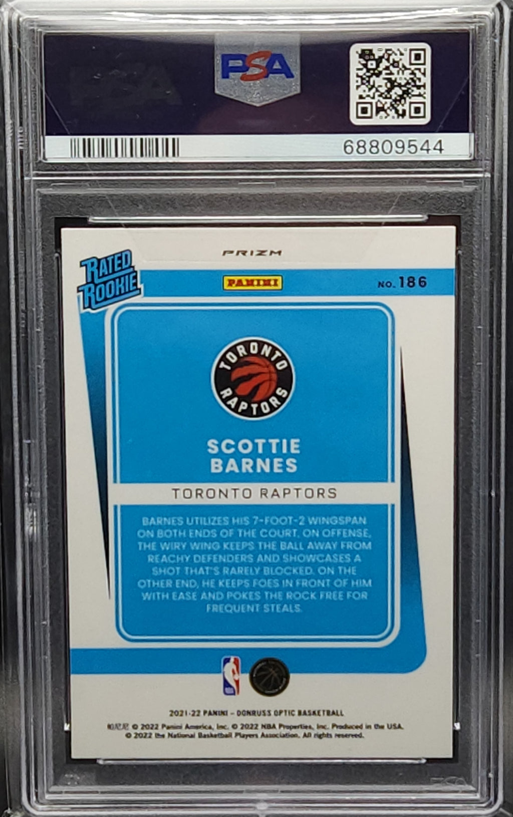2021 Donruss Optic Pulsar Prizm Rookie Card #186 PSA 10 H87785