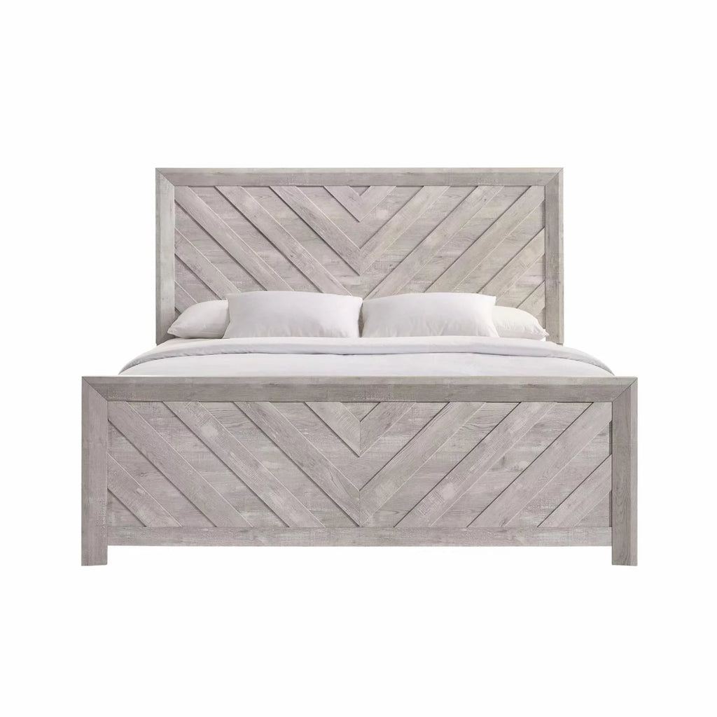 White Full Panel Bed Z64123