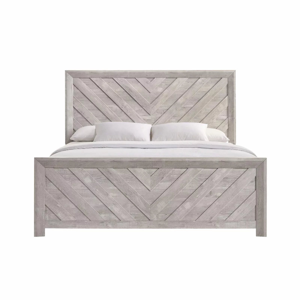 White Full Panel Bed Z64123