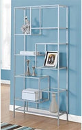Silver Metal Bookcase R361