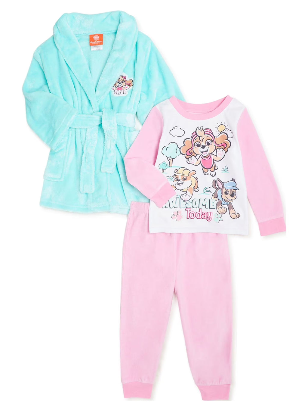 Paw Patrol Toddler Girls Pajama Robe Set, 3-Piece V9287
