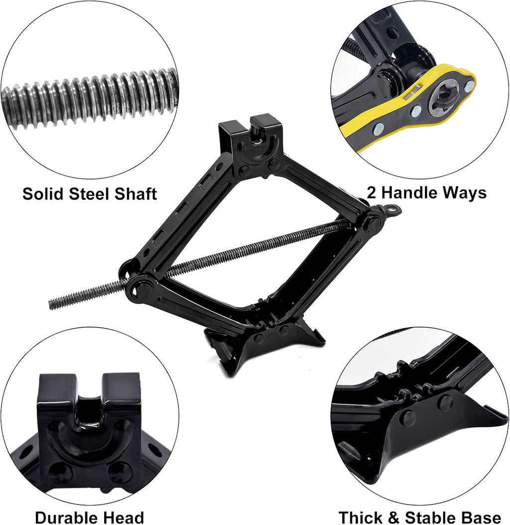 Scissor Lift Jack 2.5 Ton Capacity Pack of 2 O441