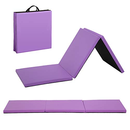 Portable Foldable Gymnastics Tumbling Mat with Carrying Handles S395030