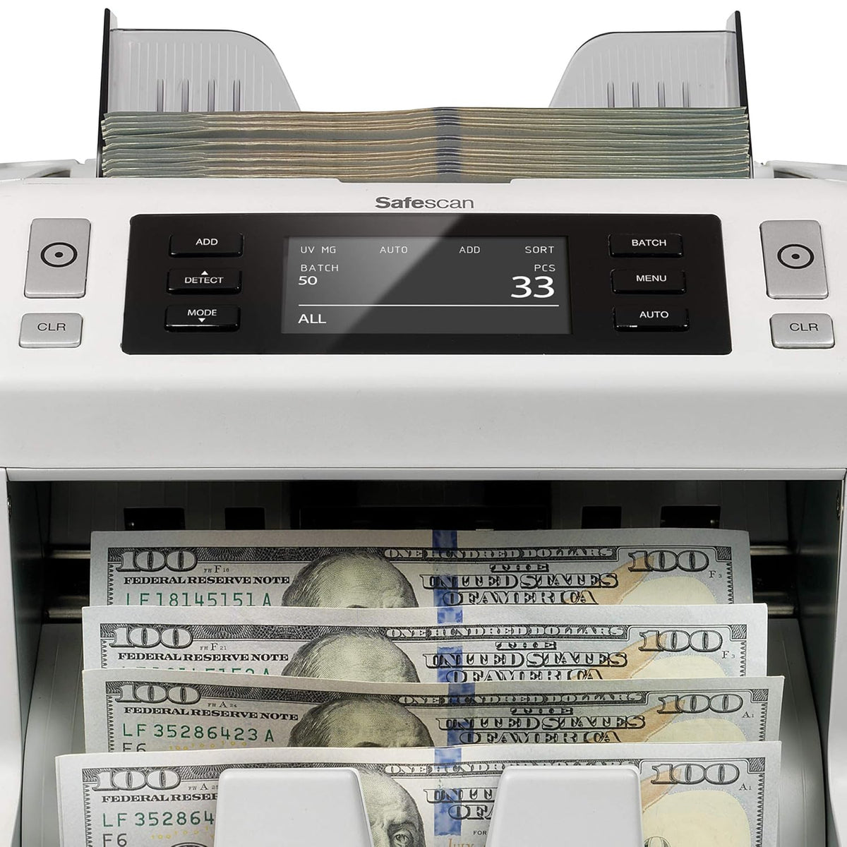 UV/MG Bill Counter with Size Counterfeit Detection S848