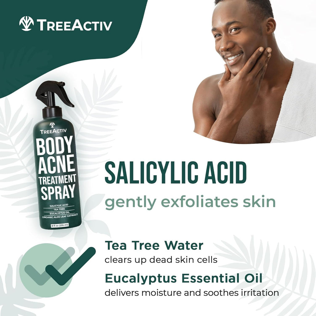 8 fl oz 2% Salicylic Acid Body Acne Treatment Spray E204