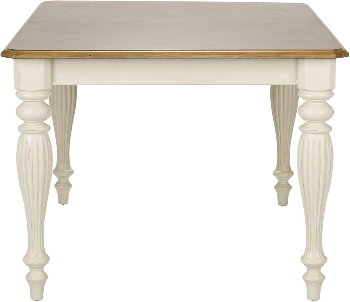 7 Piece Rectangular Table Set White T7585