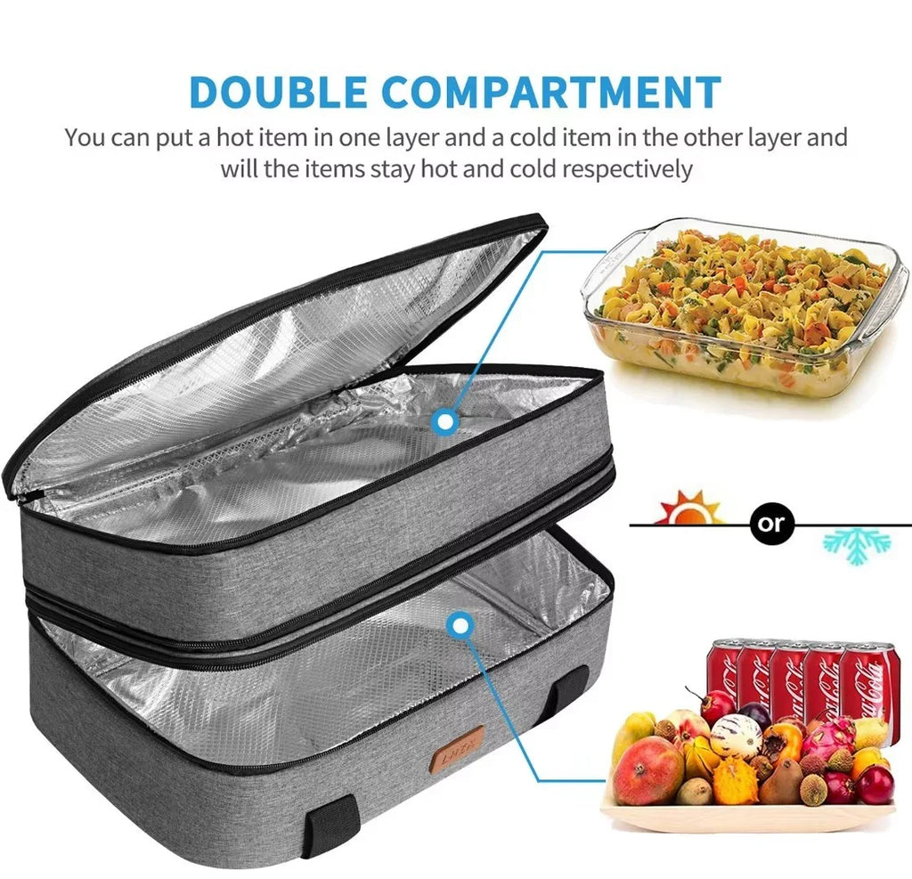 Grey Insulated Casserole Carrier D657