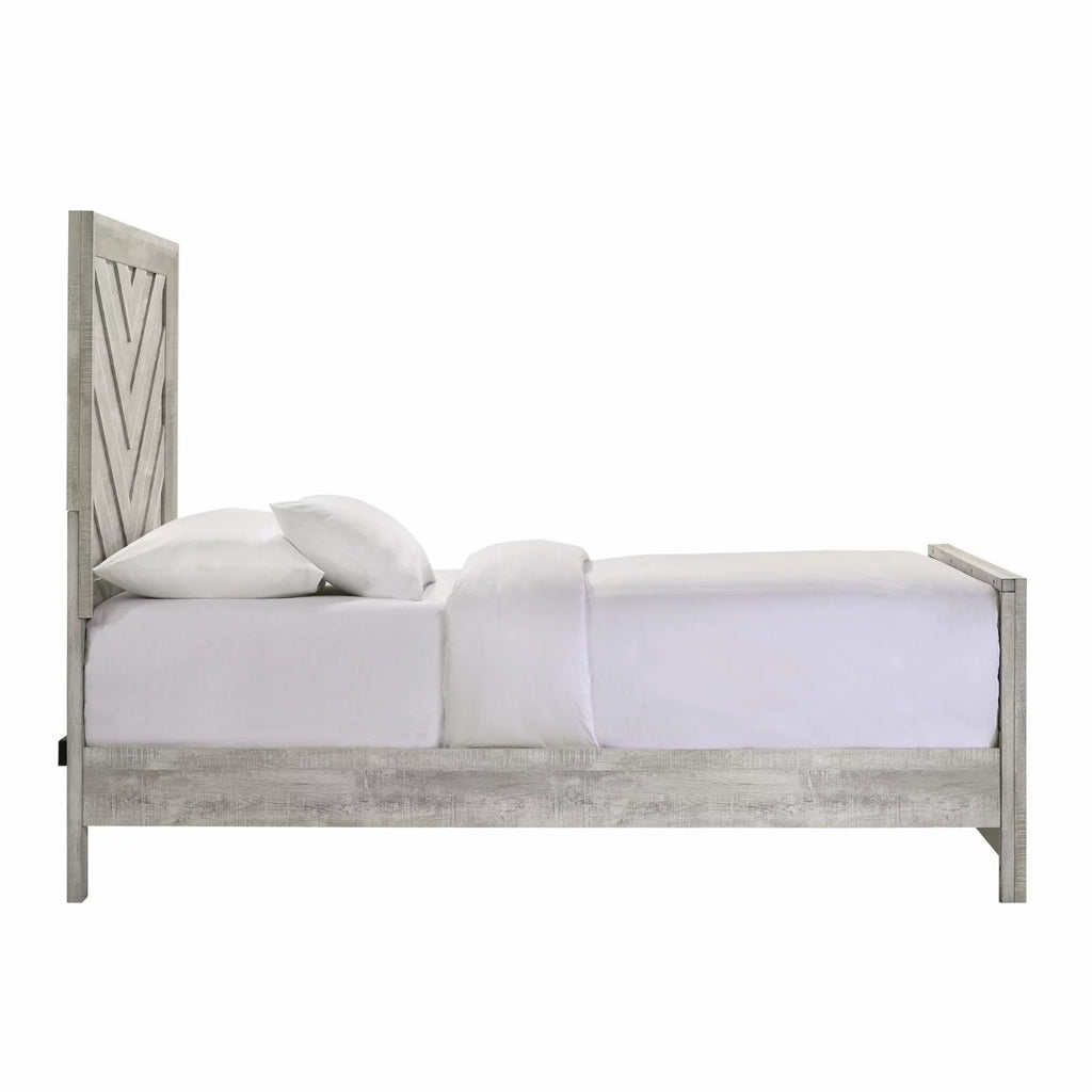 White Full Panel Bed Z64123
