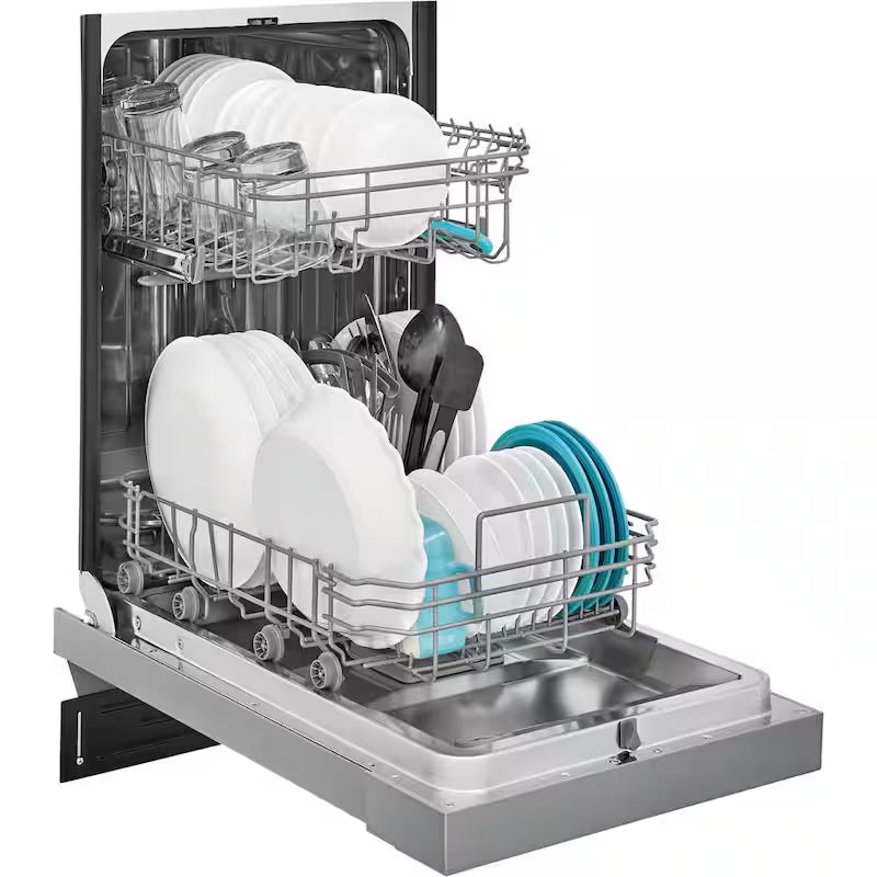 18 In. Front Control Built-In Tall Tub Dishwasher in Stainless Steel with 6-Cycles, 52 dBA O977