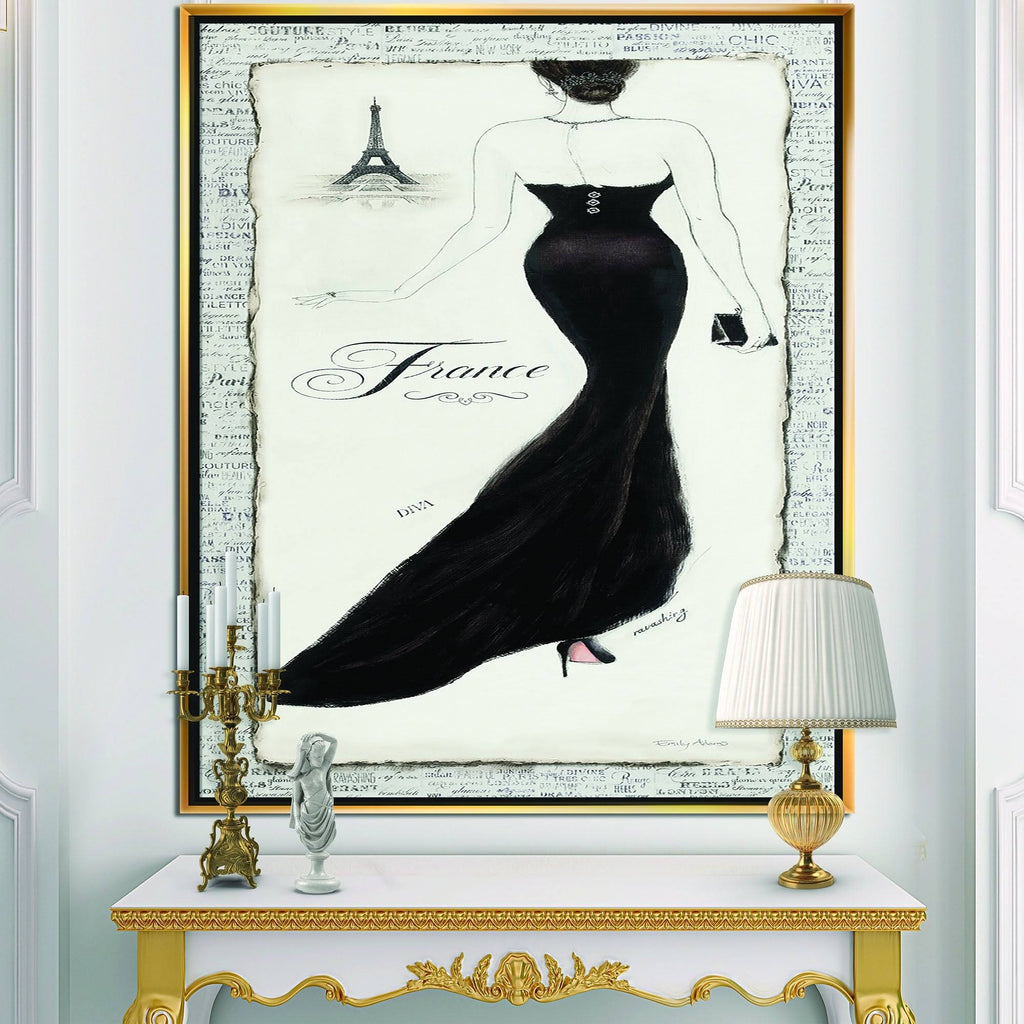 Black Framed Canvas F110993