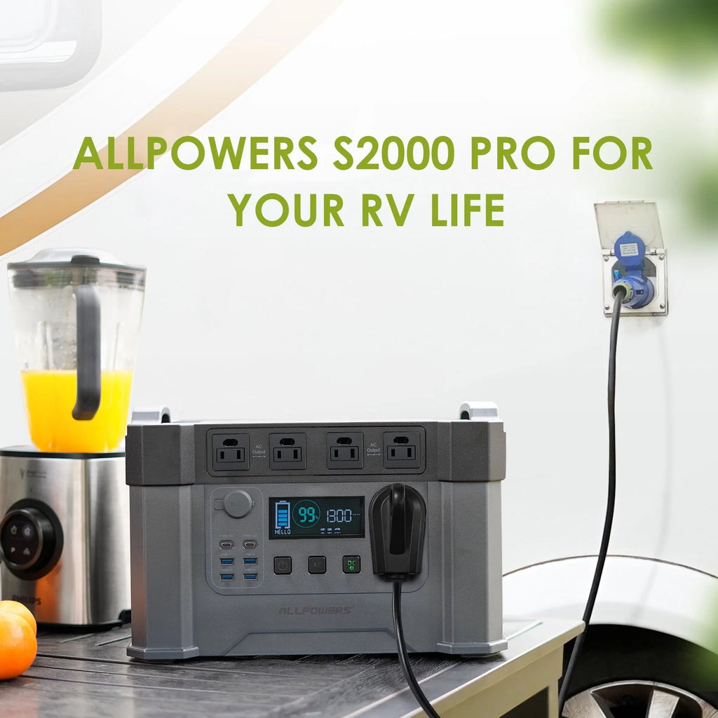 2400W 1500Wh Portable Power Station with 30A AC Outlet P162
