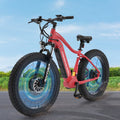 26" x 4" Fat Tire Electric Bike, 500W Dual Motor AWD Mountain Ebike, 48V 15AH Removable Battery, 7-Speed Electric Bicycle T6018