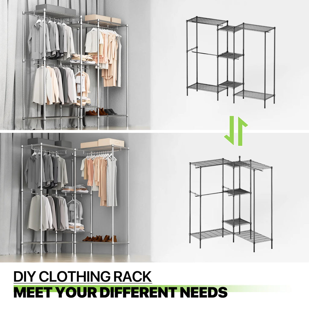 Carbon Steel Heavy Duty Garment Rack S328