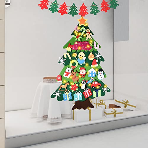 Felt Christmas Tree 35 Pcs Decorations F1039